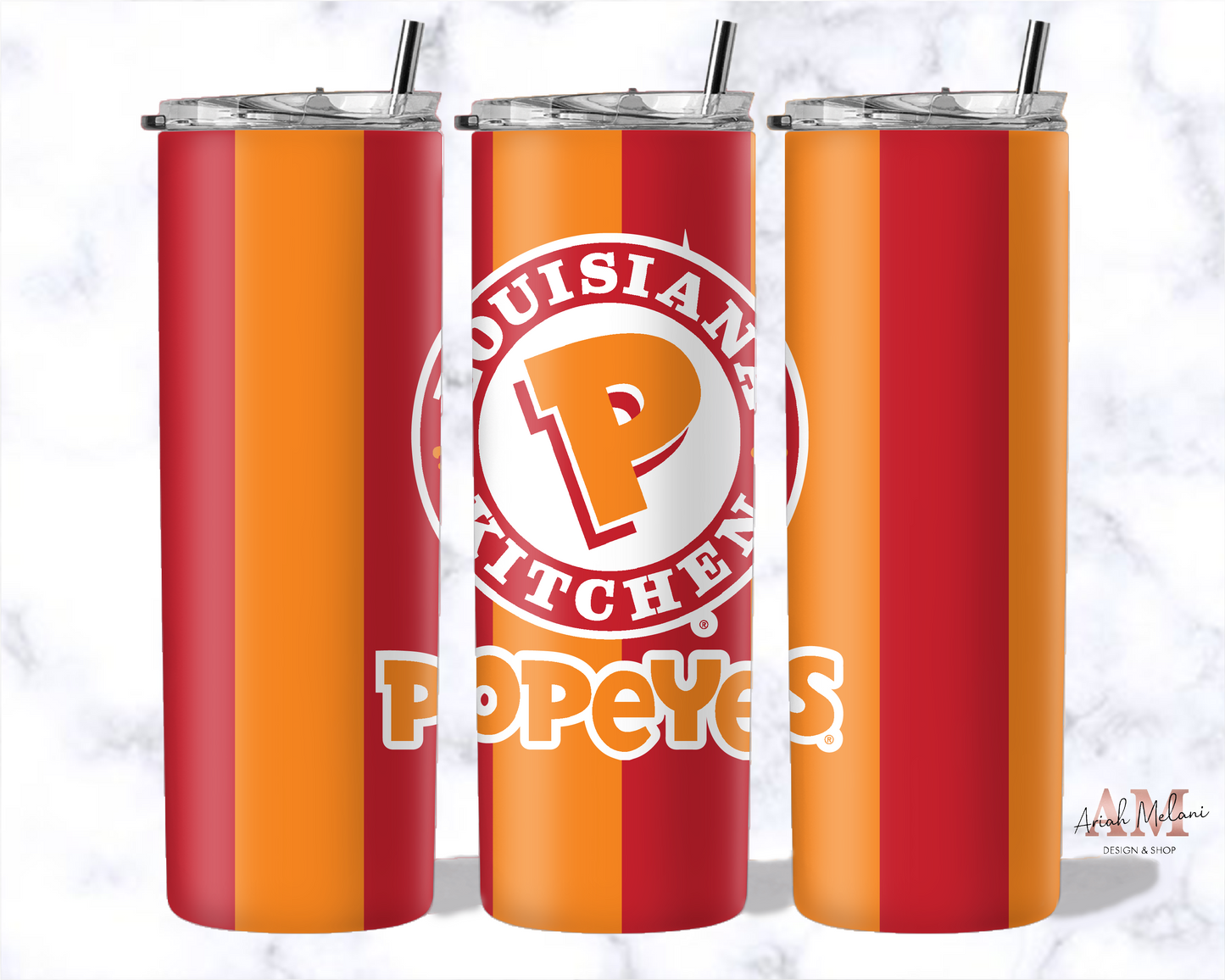 Popeyes Chicken Skinny Tumbler