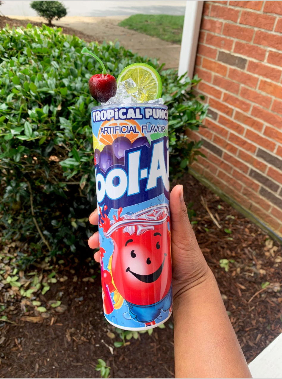 Tropical Punch KoolAid Skinny Tumbler